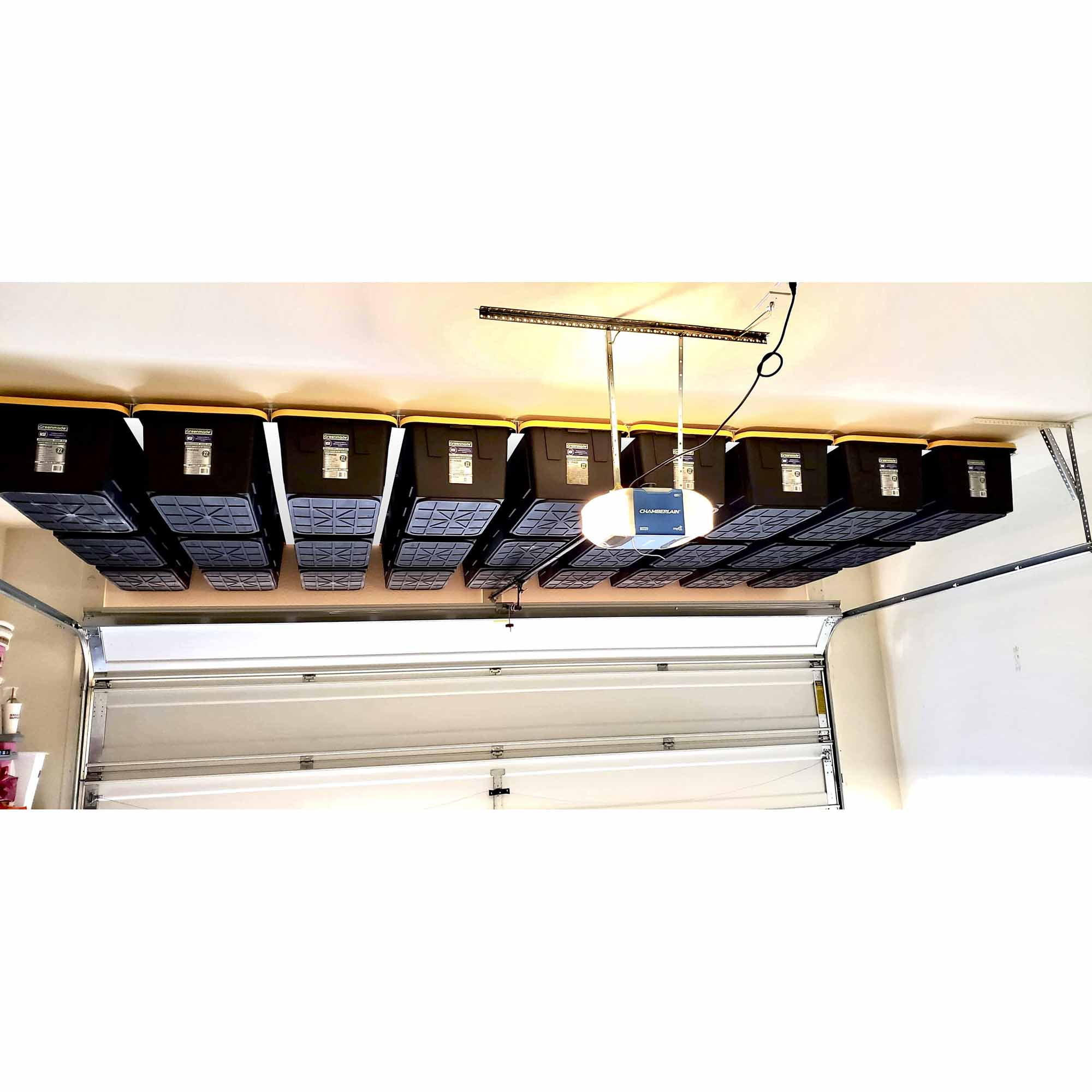 tote slide ceiling storage