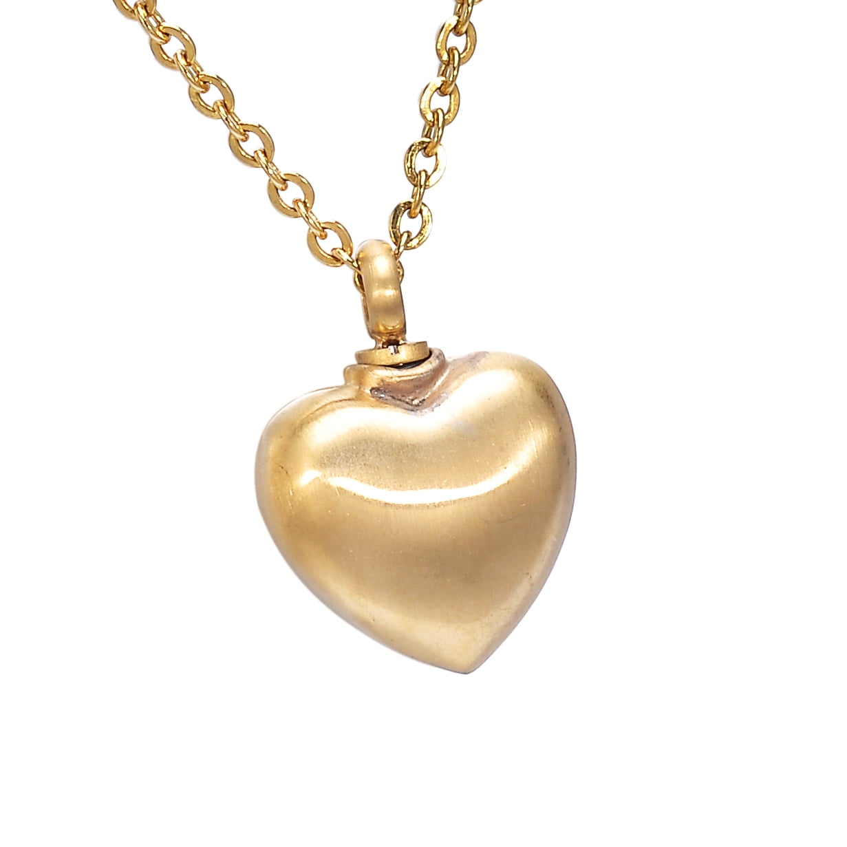 Gold-plated stainless steel heart Cremation Jewelry keepsakes Ashes ...