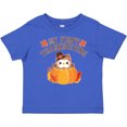thumbnail image 3 of Inktastic My 1st Thanksgiving Cute Owl in Pumpkin Boys or Girls Baby T-Shirt, 3 of 5