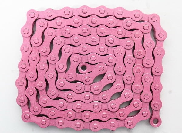 pink bicycle chain