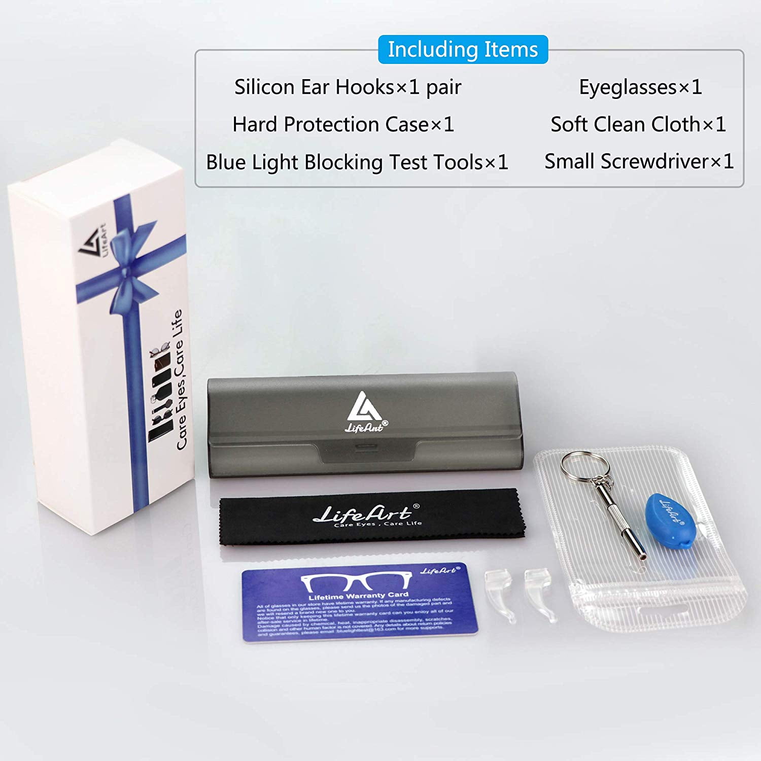 lifeart blue light blocking glasses anti eyestrain computer reading