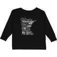 thumbnail image 3 of Inktastic Minnesota State Word Salad Boys or Girls Long Sleeve Toddler T-Shirt, 3 of 5