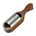 thumbnail image 5 of Chagetd Stainless Steel Cheese Grater with Wood Handle Sharp Blades Efficient Cheese Grating Tool for Cheese Chocolate Fruits Handheld Grater Spoon Grater, 5 of 8