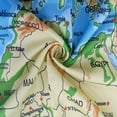 thumbnail image 3 of World Map Shower Curtains Geography Countries Capital Cities Blue Earth Textile Decor Bathroom Accessories Set Fabric Polyester Multicolour 72WX72H Inch Hooks Included, 3 of 6