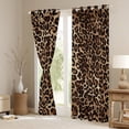 thumbnail image 3 of Manfei Leopard Print Blackout Curtains Set of 2 (38x54 Each),Wild Animal Curtains and Drapes,Cheetah Pattern Living Room Curtains For Girl Kids,Breathable Home Decor, 3 of 6