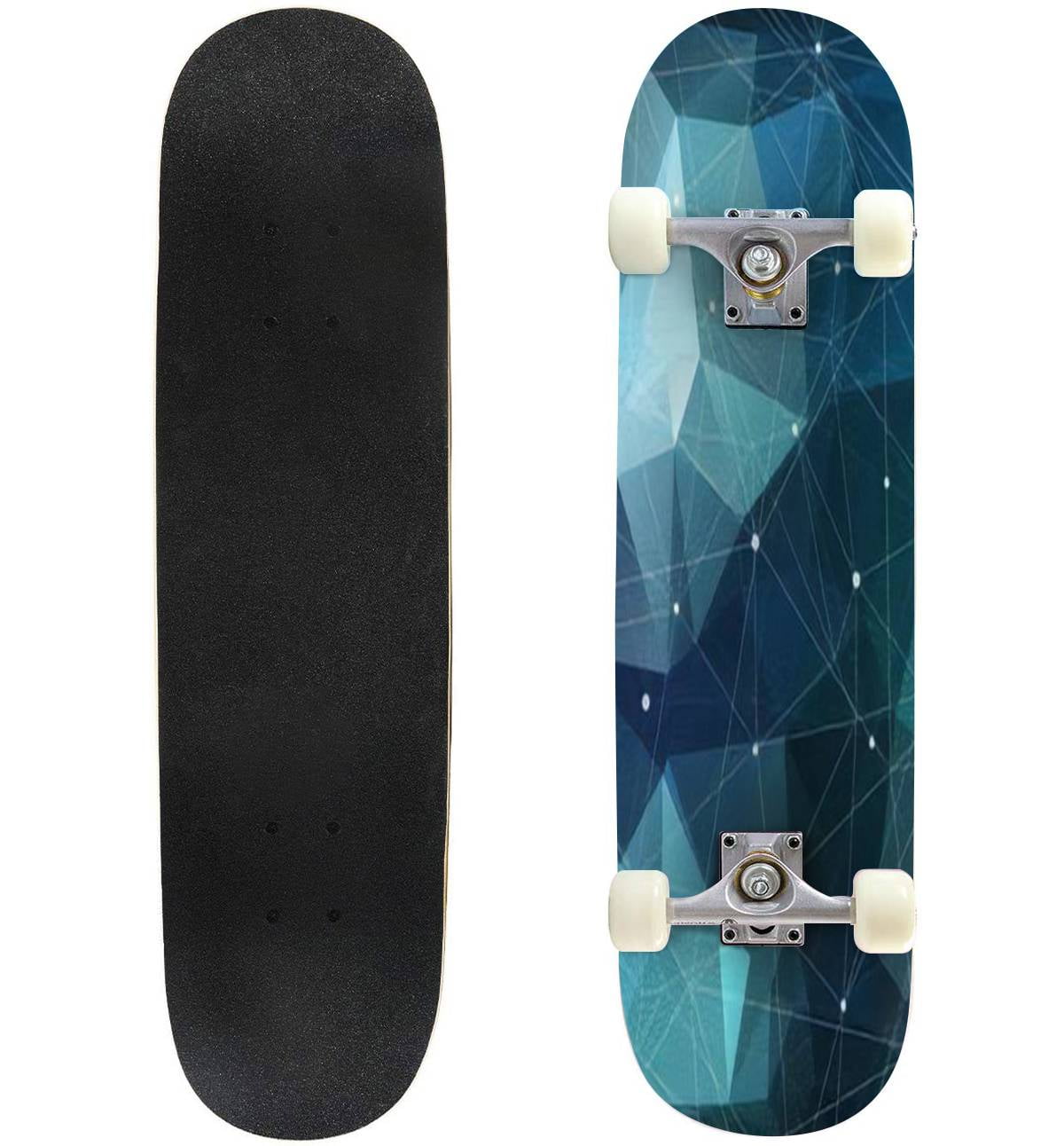 Black and white zigzag pattern Outdoor Skateboard Longboards