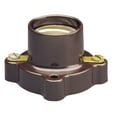 thumbnail image 2 of Leviton 9063 Medium Base, One-Piece, Keyless, Incandescent, Phenolic Lampholder, Pony Cleat, Single Circuit, Open Terminal, Brown, 2 of 2
