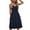 Navy, variant on Frostluinai Dresses for Women 2023 Plus Size Summer Loose Sundress Cotton Linen Scoop Neck Sleeveless Long Dress Plain Color Beach Swing Pleated Tank Dresses w/ Pockets