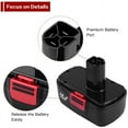 thumbnail image 2 of 19.2V 3.6Ah High Capacity Replacement Battery Compatible with Craftsman DieHard C3 315.115410 315.11485 130279005 1323903 120235021 11375 11376 Cordless Drills, 2 of 5