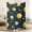 30*40inch, variant on Bohemian Style Dark Blue & Golden Flannel Blanket - Cooling All-Season Bedspread with Sun, Moon & Stars Print, Quilted Texture, Machine Washable Polyester