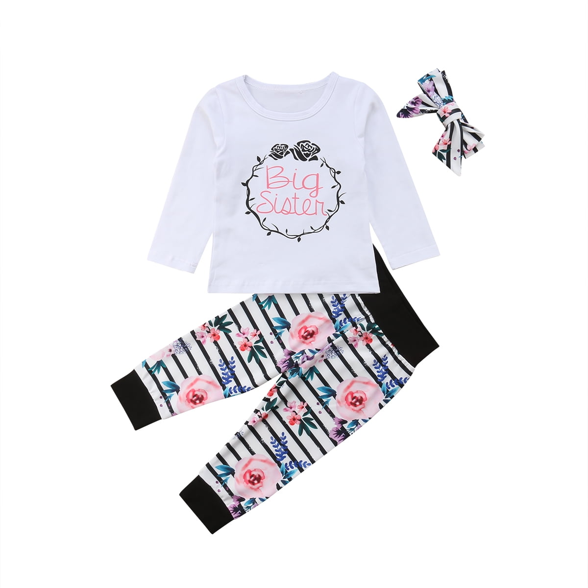 Sibling Shirts Set for Big Sisters and Little Sisters Girls Gift Set