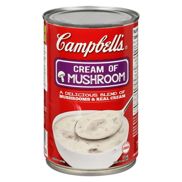 Campbell's® Ready to Serve Cream of Mushroom Soup, Shelf Stable, Ready to be enjoyed in just a few minutes.