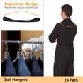 thumbnail image 4 of Colgador de ropa DEDU, 15 unidades, plástico antideslizante de 45 x 24 x 5 cm, 4 of 7