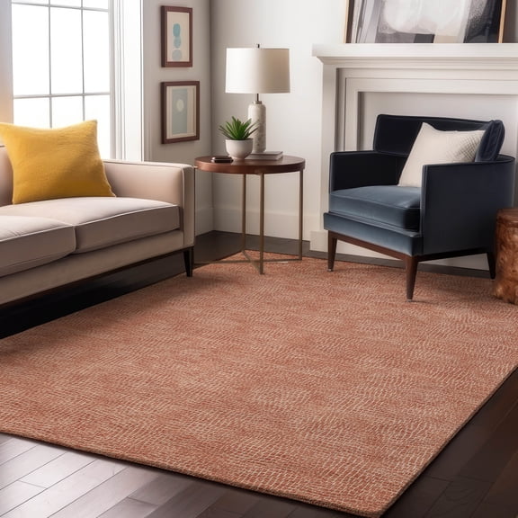 Addison Rugs Mayfield Premium Machine Washable Transitional Geometric Copper Rectangle Rug, 10' x 14'