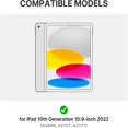 thumbnail image 2 of EASTIN Slim Magnetic Backlit Keyboard Case for iPad 10th Generation (10.9-inch  2022) - Wireless Cover with Keypad & Multi-Touch Trackpad Compatible with Apple iPad 10 Gen 10.9, 2 of 8
