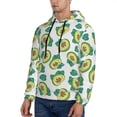thumbnail image 3 of Lsque Avocado Sleeping Pattern Casual Men's Hoodie,Hooded Sweatshirt with Kangaroo Pocket,Pullover Hoodie-XX-Large, 3 of 7