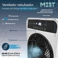 thumbnail image 4 of Ventilador Humidificador Rociador Nebulizador Brisa Agua 68cm de alto Premium Beckon BV-95Sea Silencioso Control remoto Temporizador Modos de uso Misting Fan Humidifier, 4 of 7