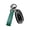 Green, variant on GUANGHUI Leather Car Keychain - Carbon Fiber Interior Key Fob with Anti-Lost D-Ring - Car Accessory Key Ring (Black)