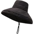 thumbnail image 3 of CoCopeaunts Large Bucket Hats Wide Brim Suncreen Basin Hat for Women Foldable Outdoor Travel Adjustable Chin Strap Fisherman Hat, 3 of 8