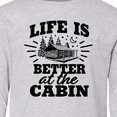 thumbnail image 4 of Inktastic Life is Better at the Cabin with Trees and Moon Long Sleeve Youth T-Shirt, 4 of 5