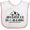 White and Pink, variant on Inktastic Adventure is Calling Camping Hiking Boys or Girls Baby Bib
