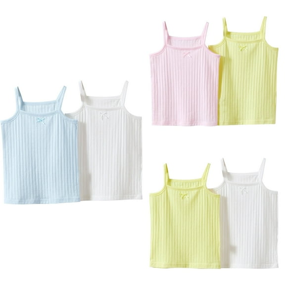 Ahuyic Summer Toddler Girls Short Sleeve Tshirt,Girls Casual Blouse And Tank Tops,Summer Girls Sweat-absorbing Breathable Stretch Bottoming Camisole Top