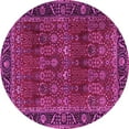 thumbnail image 1 of Ahgly Company Indoor Round Persian Pink Traditional Area Rugs, 3' Round, 1 of 4