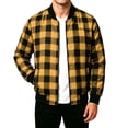 thumbnail image 3 of StSilkitty Mens Shirt Jacket Plaid Long Sleeve Full Zip up Jacket Coat with Pockets Lightweight Casual Shirts Coats, 3 of 8