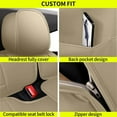 thumbnail image 6 of AOMSAZTO Car Seat Cover Fit for Nissan Armada 2017-2023 Beige 5-Seat Faux Leather Full Set Waterproof, 6 of 10