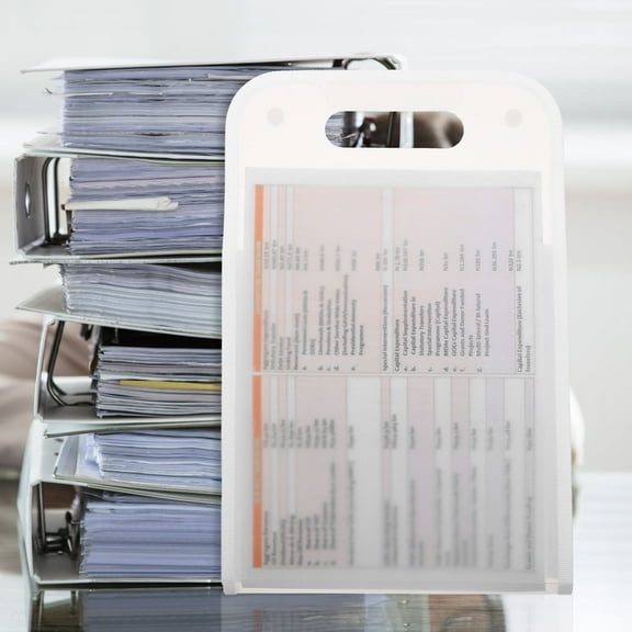 HONMEET File Organizer Expanding Folder White Paper Simple Design for Office Workers 1Pack