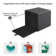 thumbnail image 5 of BH-JJSMGS Antique Leather Square Tissue Box Cover/Holder,RHCSZ Table Napkin Case Dispenser,Facial Tissues Organizer with Magnetic Bottom for Home Office,Tissues Cube Box (Retro), 5 of 7