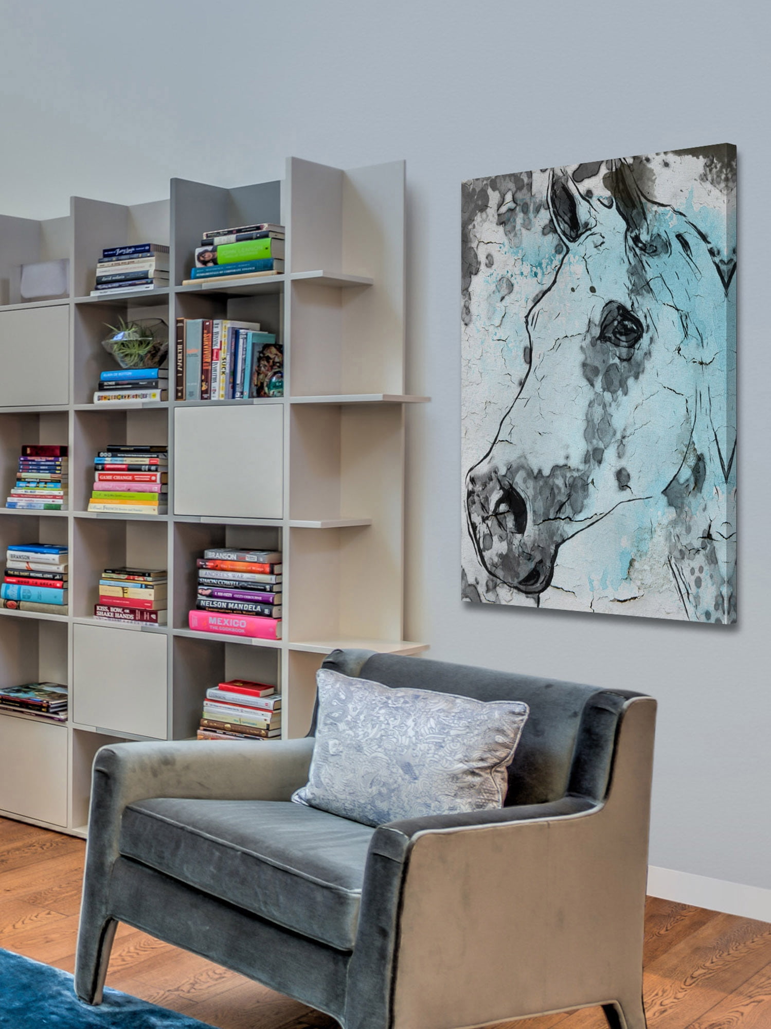 "Horse Head" Painting Print on Wrapped Canvas