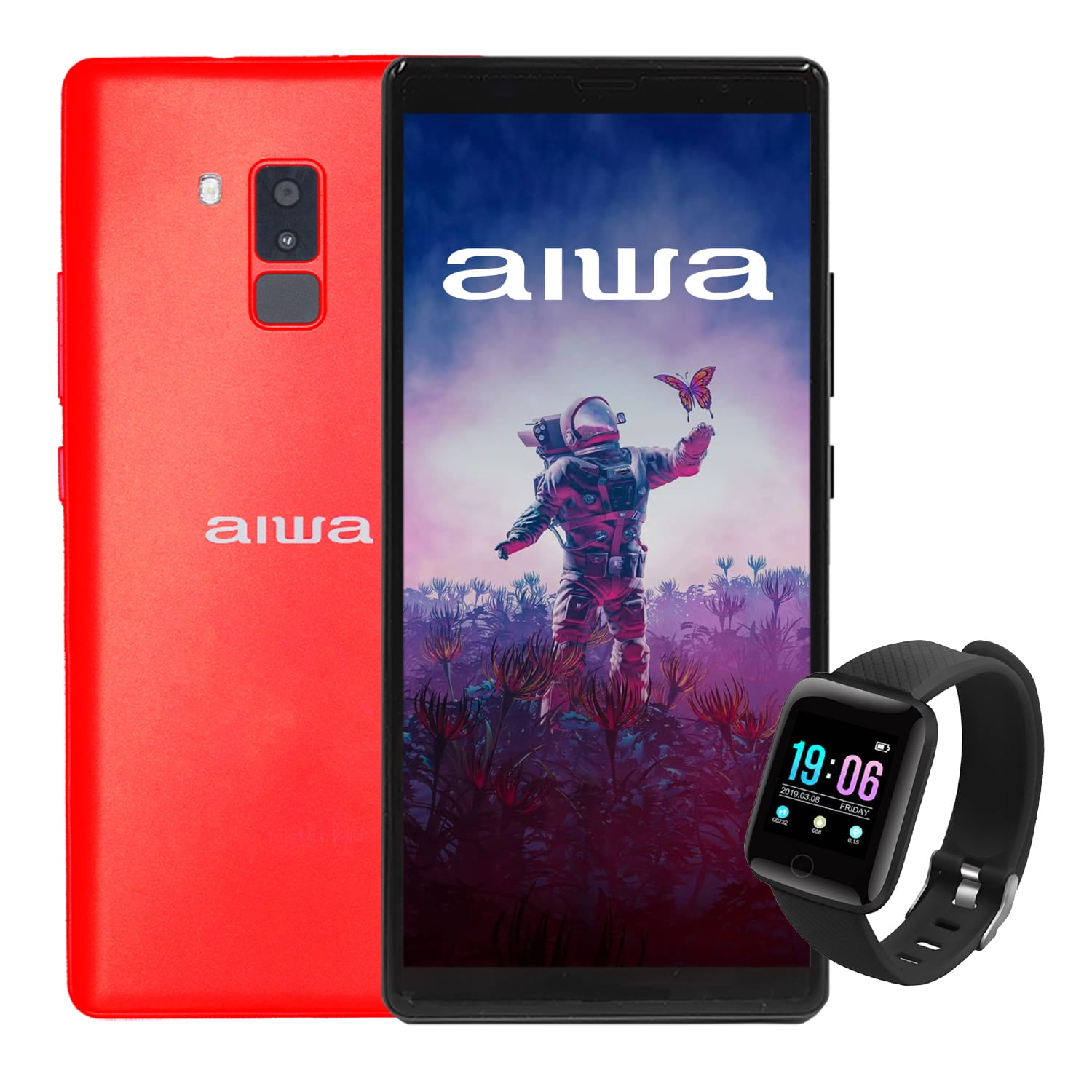 Smartphone Aiwa AW M999 16GB 2GB Single Sim más SmartBand - Rojo ...