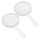 thumbnail image 1 of Handheld Makeup Mirror Double-Sided Reflection Portable Cosmetic Mirror Round White Pp Material for Daily Use 2Set, 1 of 5