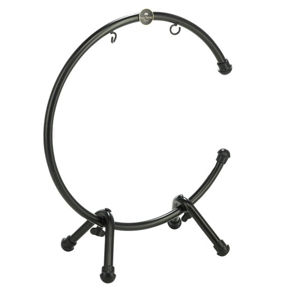 13" Table Gong Stand, Coated Steel, Small — NOT MADE IN CHINA — for Meditation, Sound Healing Therapy and Yoga, 2-YEAR WARRANTY