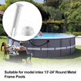thumbnail image 2 of Paquete de 12 pasadores de plástico para juntas de piscina y sellos de goma para piscinas con marco de metal redondo sobre el suelo y marco de metal rectangular Intex (2,36 pulgadas), 2 of 4