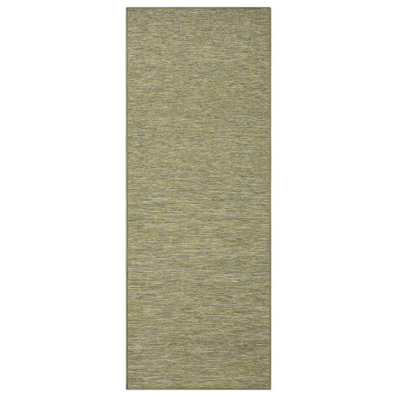 Ottomanson Sahara Tonal Design 3x7 Reversible Non Shedding Indoor Runner Rug, 2'7" x 6'11", Green