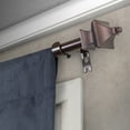 thumbnail image 2 of 5/8" Dia Adjustable 84"-120" single curtain rod with Mollie Finials - Cocoa,(5714-847), 2 of 3