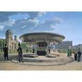 thumbnail image 2 of Johann Erdmann Hummel 18x14 Black Ornate Wood Framed Double Matted Museum Art Print Titled - The Granite Dish in the Berlin Lustgarten (1831), 2 of 5