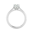 thumbnail image 2 of Meryn Jewelry 1.47 Ct Round Cut Moissanite Engagement Ring - 14K White Gold Plated Ring - Women's Wedding Jewelry - Timeless Solitaire Design - Promise Rings for Couples - Valentine Gifts, 2 of 6