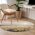thumbnail image 5 of Wildflower Round Living Room Rugs 4 ft, Nature Floral Flowers Sunset Birds Washable Area Rug with Non-Slip Sturdy Edge Binding Round Carpet for Entryway Kitchen Bedroom Bathroom, 5 of 9