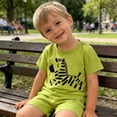 thumbnail image 6 of Edvintorg 2 Piece Sets for Boys Cute Printed Cotton Short Sleeve Crew Neck Casual Top and Short Boys Clothes Size 0-8, 6 of 6