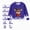 H001-Blue, variant on TOWED22 Boys Girls Christmas Pajamas Xmas Graphic Long Sleeve Pant Sets Pjs Kids Holiday Sleepwear