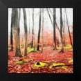 thumbnail image 2 of Villa, Mlli 12x12 Black Modern Framed Museum Art Print Titled - Fall Leaves, 2 of 5