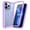 Purple, variant on Compatible with iPhone 15 Pro Case, Dustproof Shockproof Case with Built-in Screen Protector, Bumper Frame Heavy Duty Full Body Protective Cover for iPhone 15 Pro, Black
