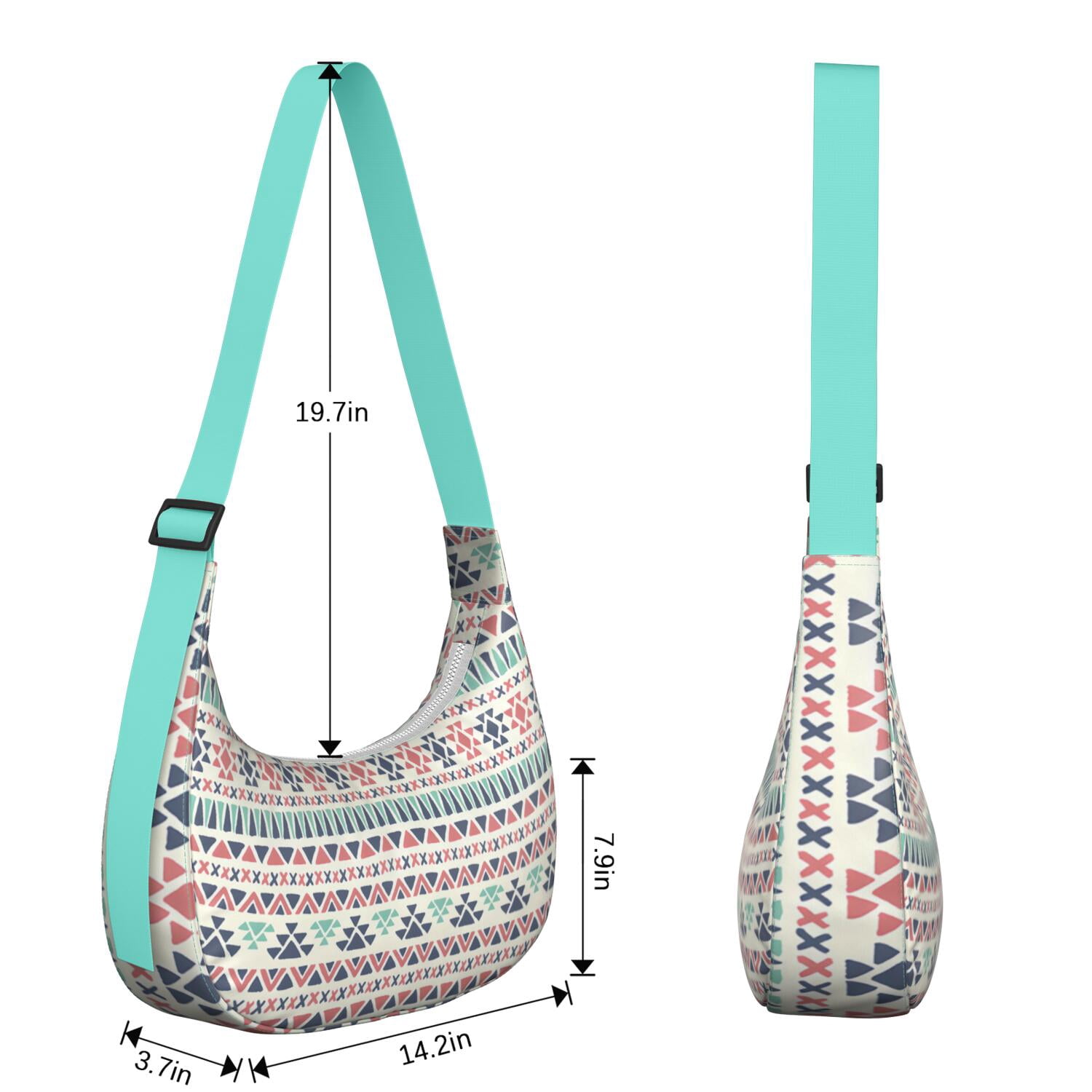 Women's Shoulder Bag for Women – Smooth Zipper & Reinforced Stitching, Large Capacity with Organization, Vintage, Bohemian, Retro Style, Natural Style Lightweight Bag