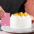 thumbnail image 3 of Raspador de pasteles para decoración, peine de dientes de sierra de plástico, mousse, mantequilla, crema, herramientas para bordes de pasteles, glaseado de pasteles de dientes de sierra de plástico,, 3 of 8