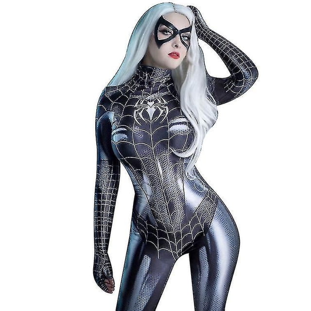 Disfraz de Spiderman para mujer, traje de Catsuit de Halloween de Pascua