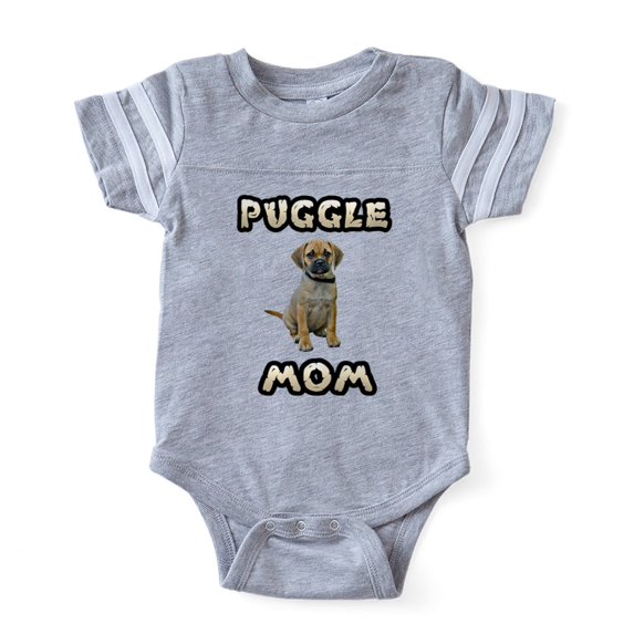 CafePress - Puggle Mom - Cute Infant Baby Football Bodysuit