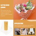 thumbnail image 2 of Miangastore Hexagonal Sequin Tulle Ribbon Golden 1 Roll 90x5.9x0.004in, 2 of 8